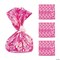 5 3/4" x 11 1/2" Breast Cancer Awareness Cellophane Treat Bags - 12 Pc.